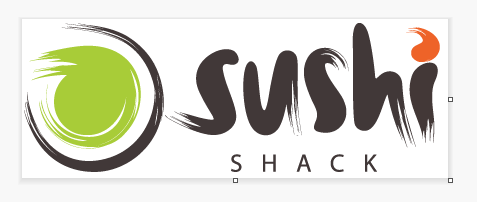 sushi shack good logo